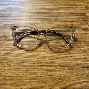Saint Laurent Women’s SL 259 Clear/Transparent Cat-Eye Optical Glasses Size 53